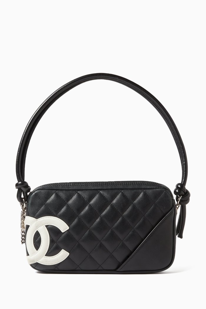 

Rue Cambon Shoulder Bag in Quilted Lambskin Leather, Black