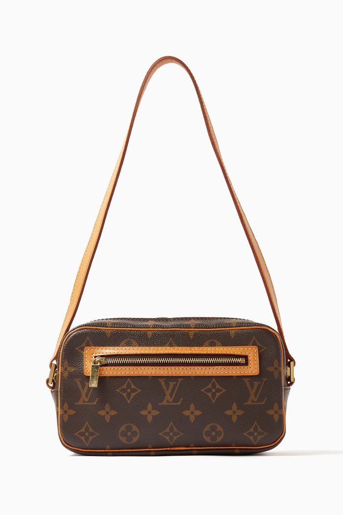 

Cite Pochette Shoulder Bag in Coated-canvas, Brown