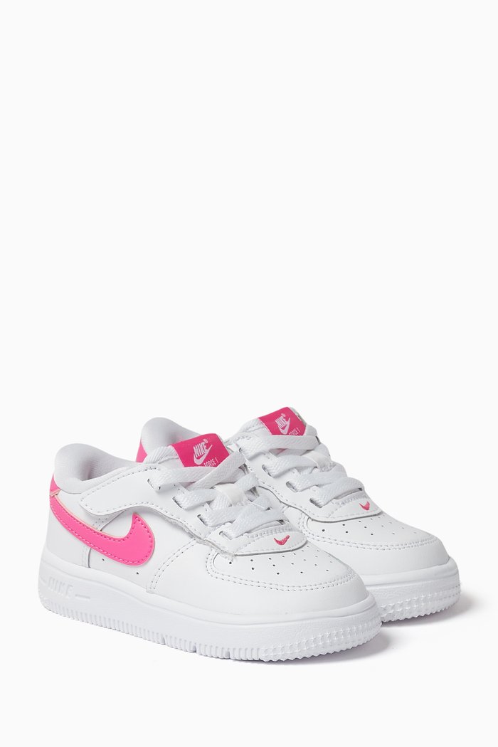 

Force 1 Low EasyOn Sneakers in Mixed-leather, White