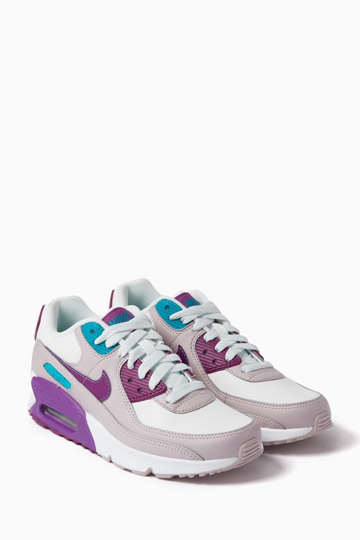 

Air Max 90 Sneakers in Leather, White
