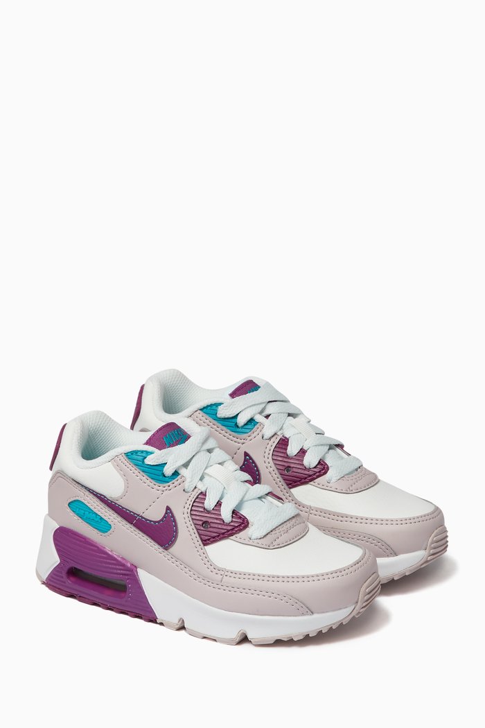 Air Max 90 Sneakers in Leather, White