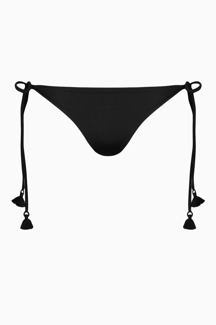 

Sheshea Tie-up Bikini Briefs in Lycra, Black