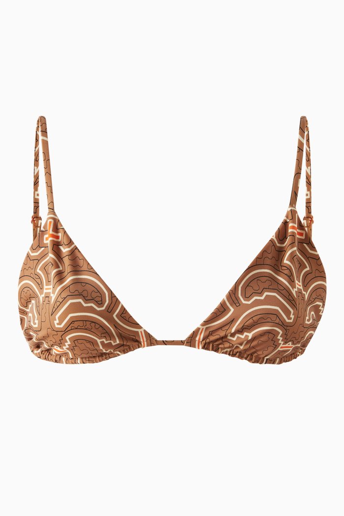 

Palms Konibo Bikini Top in Lycra, Brown