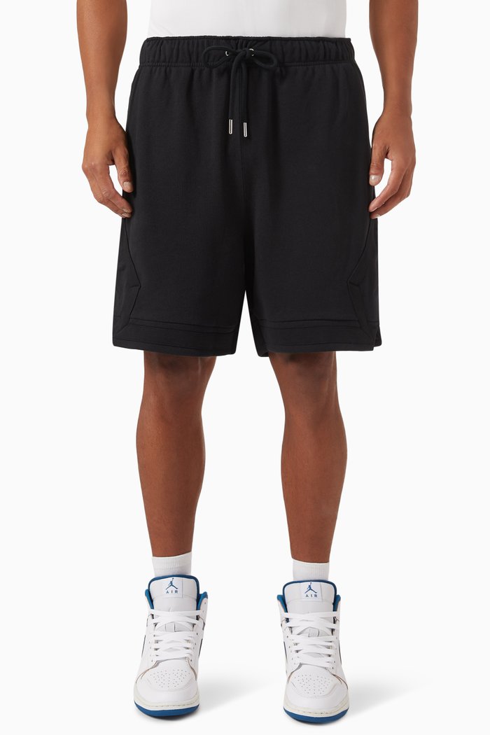 

Flight Shorts in Cotton Fleece, Black