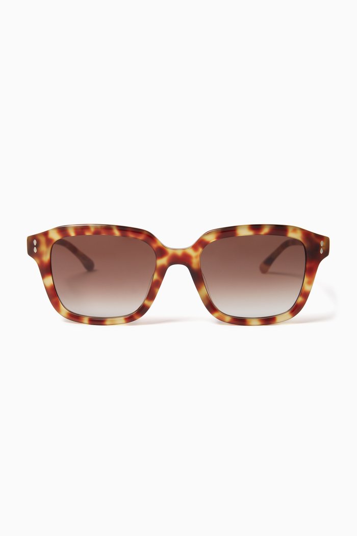 

Square Sunglasses in Havana Acetate, Brown