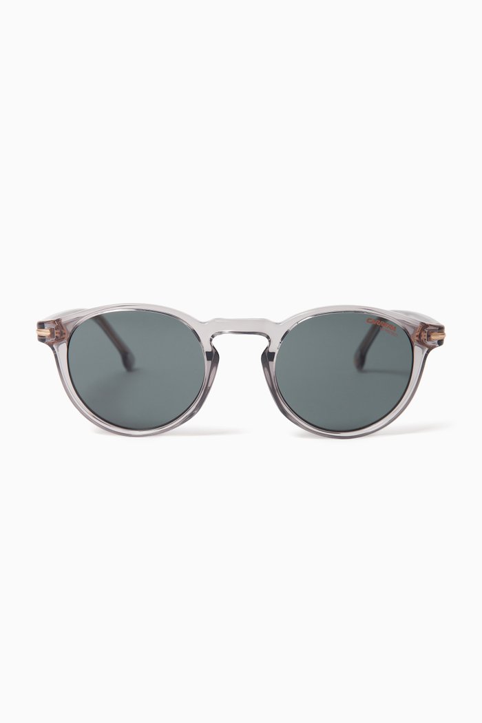 

301/S Round Sunglasses in Polyamide, White