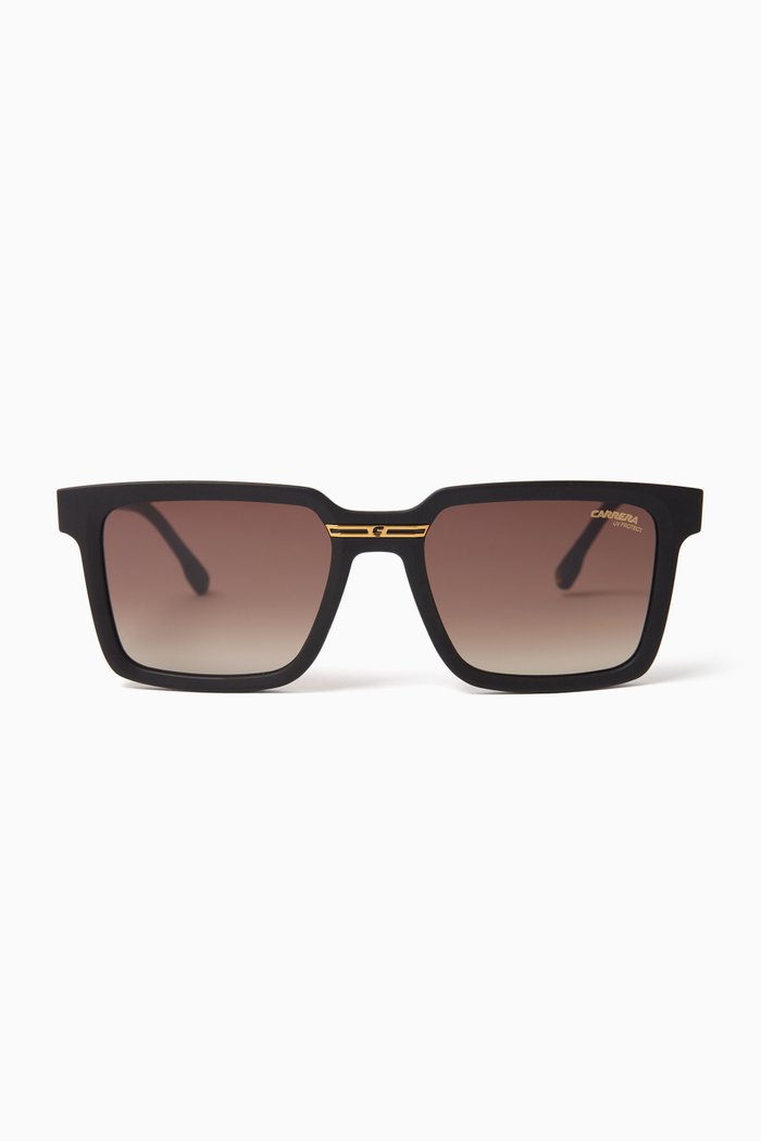 

02/S Square Sunglasses in Polyamide, Brown