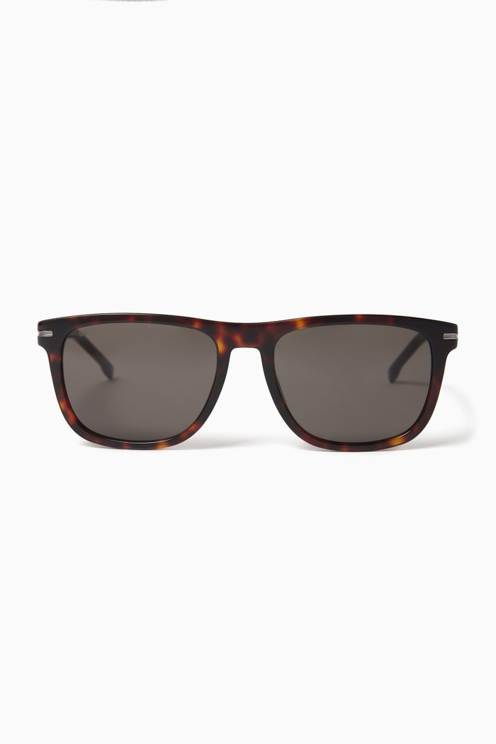 

Square Sunglasses in Acetate, Brown
