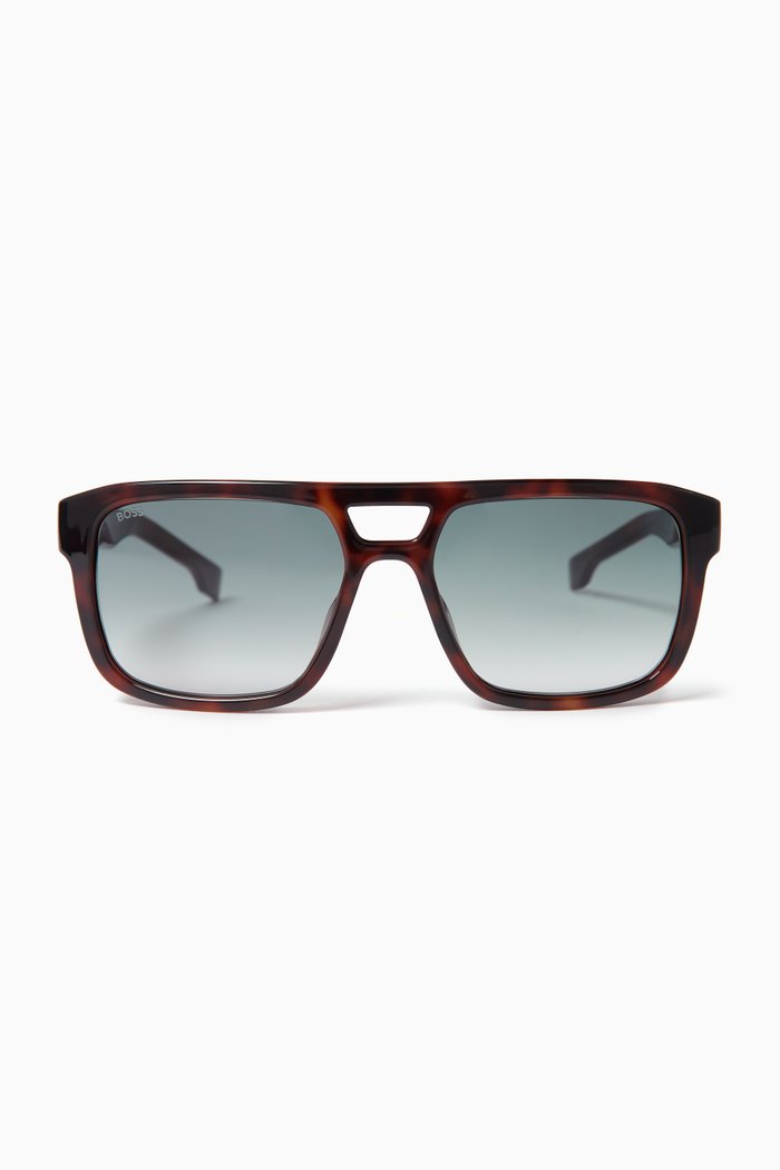 

Square Sunglasses in Acetate, Brown