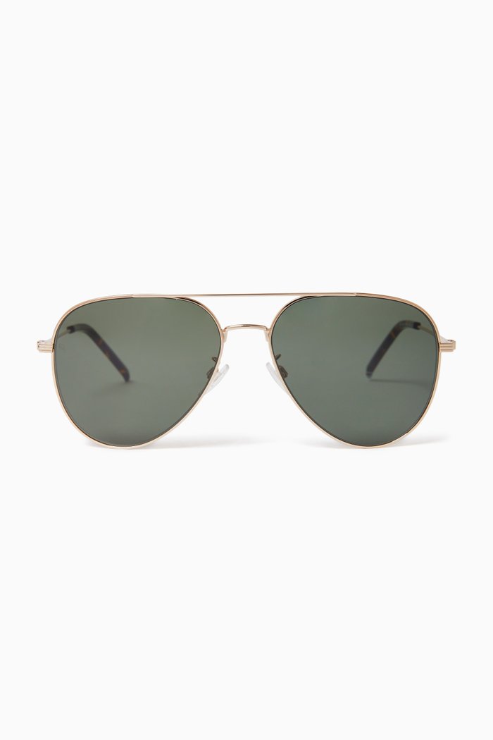 

Aviator Sunglasses in Metal, Gold