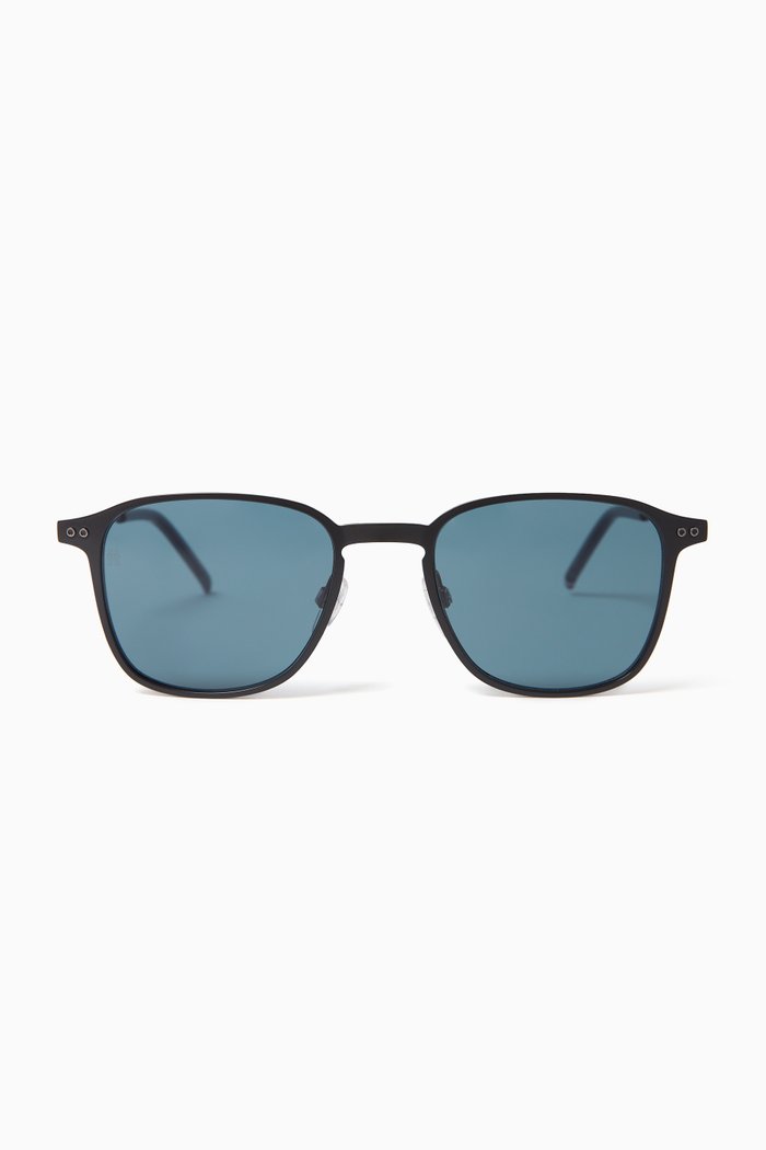 

Square Sunglasses in Metal, Black
