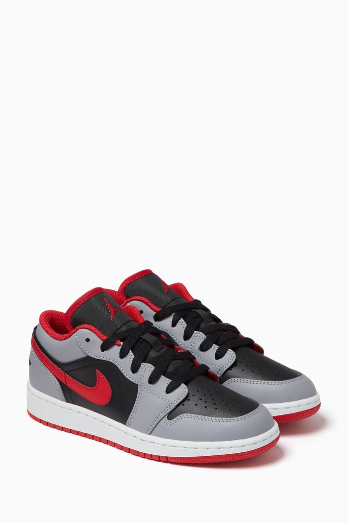 

Air Jordan 1 Sneakers in Leather, Black