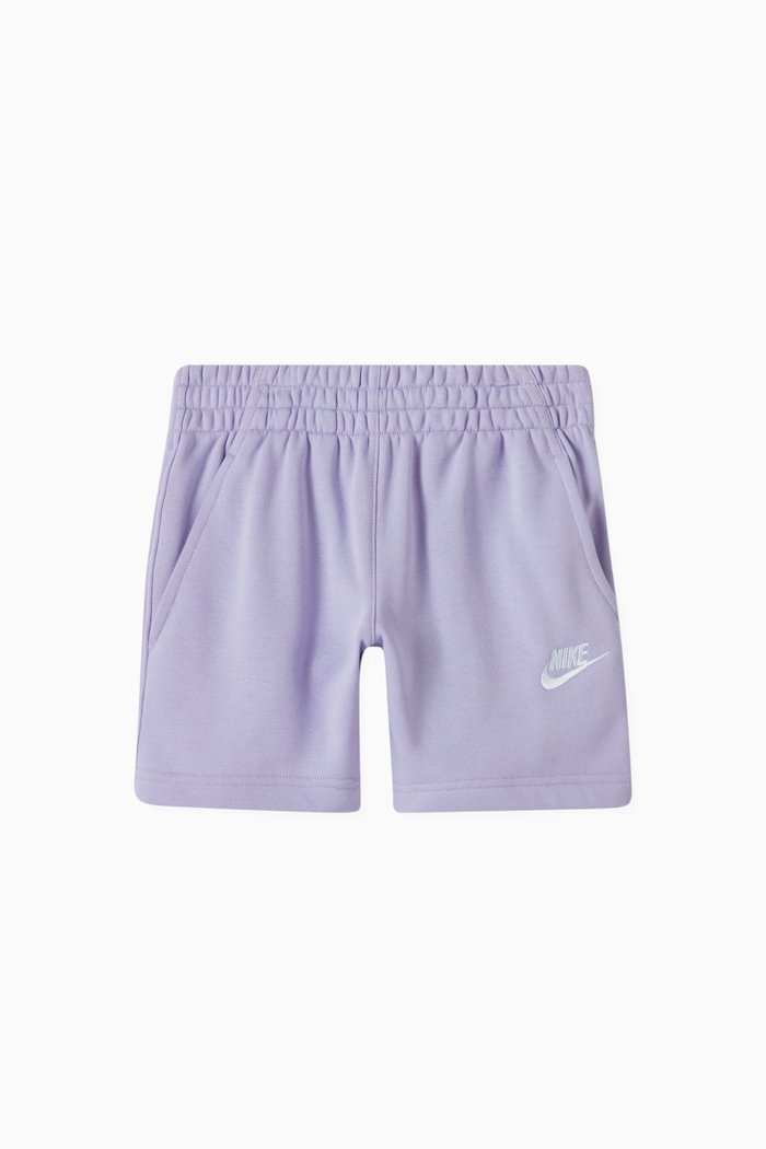 

Logo Shorts in Cotton Blend Fleece, Purple