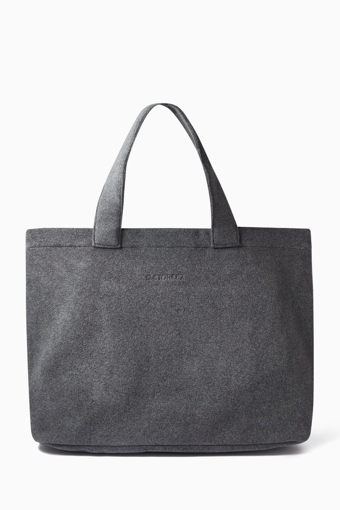 

Tote Bag in Terry Cotton, Grey