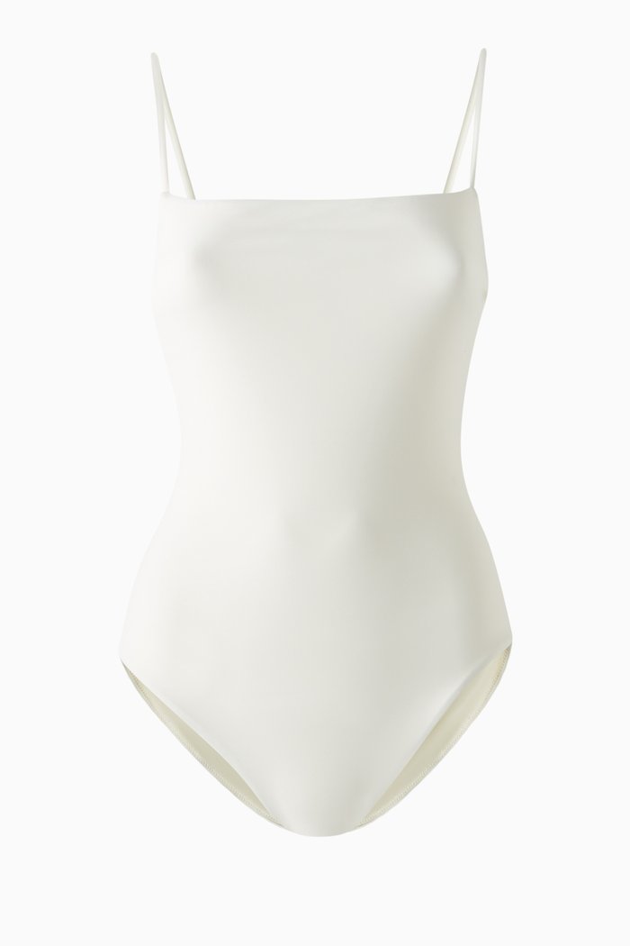 

One-piece Swimsuit in Recycled-nylon, White