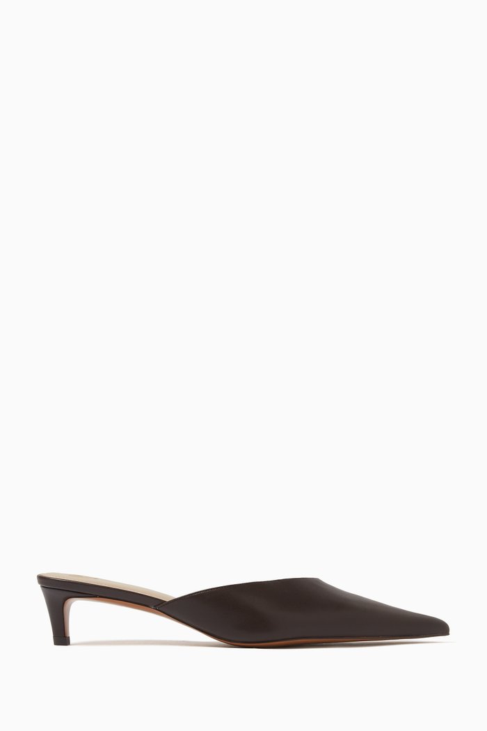 

x GI Pointed 40 Closed-toe Mules, Brown