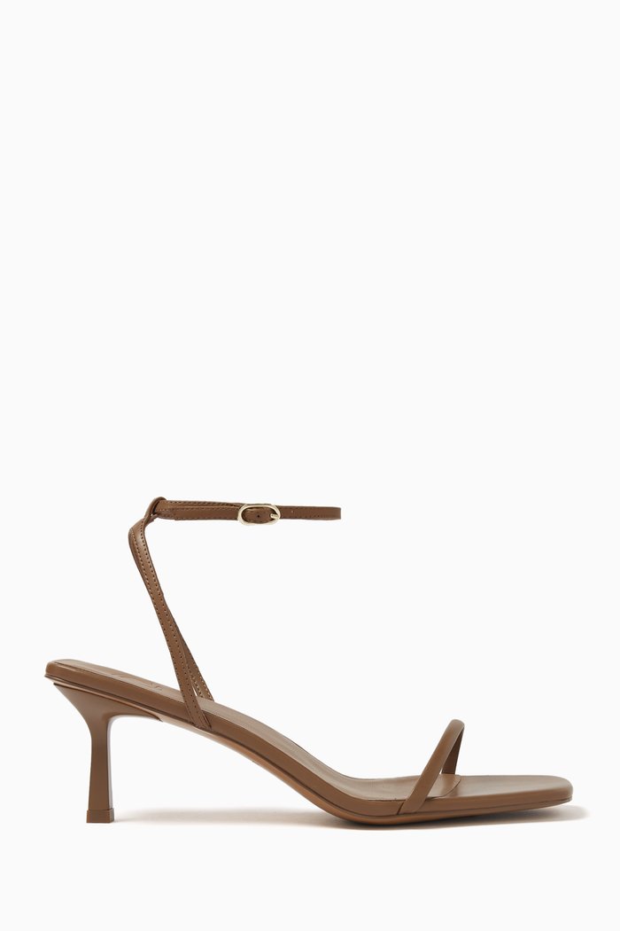 

Open-toe 60 Sandals in Leather, Neutral