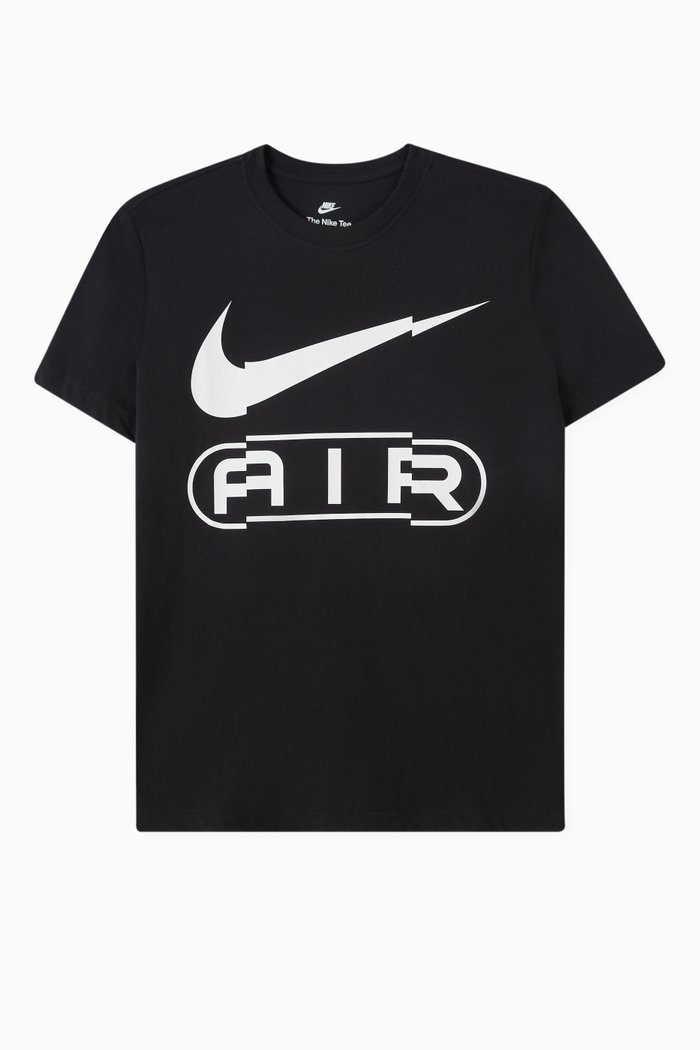 

Air Logo T-shirt in Cotton Jersey, Black