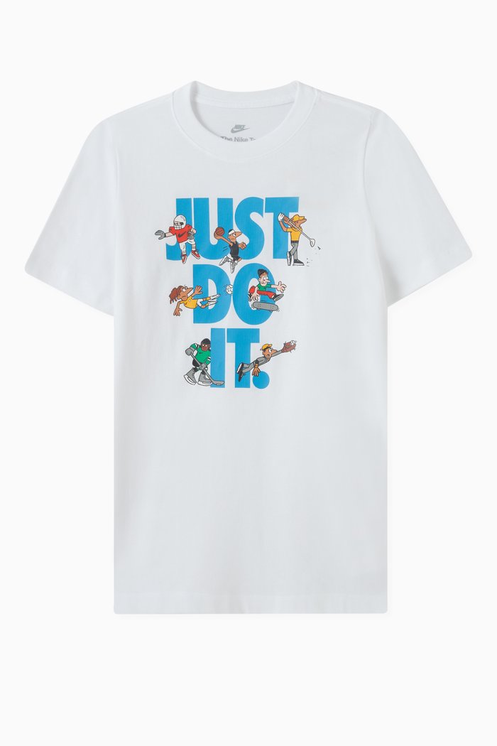 

Graphic T-shirt in Cotton Jersey, White