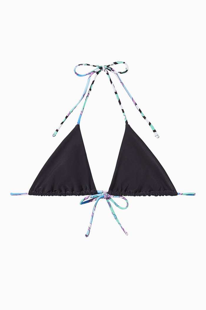 

Contrast-trim Bikini Top in Eco-LYCRA®, Black