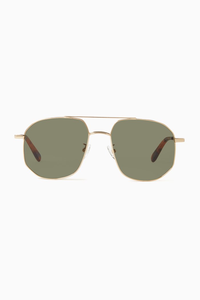 

The Dude Aviator Sunglasses in Metal, Gold