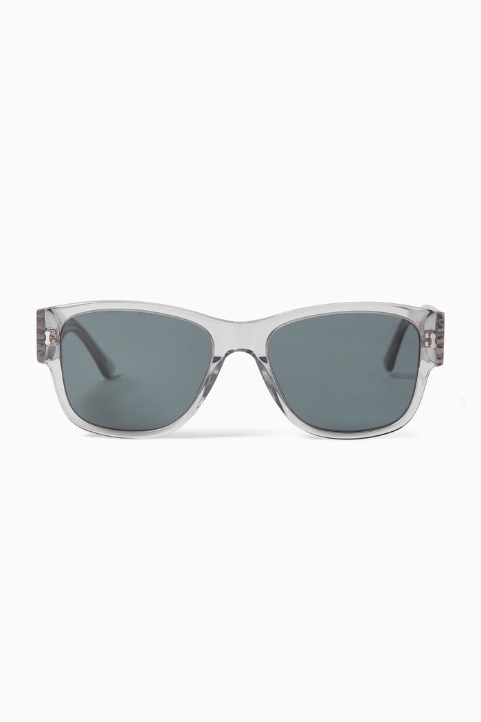 

Square Sunglasses in Recycled Acetate, Brown