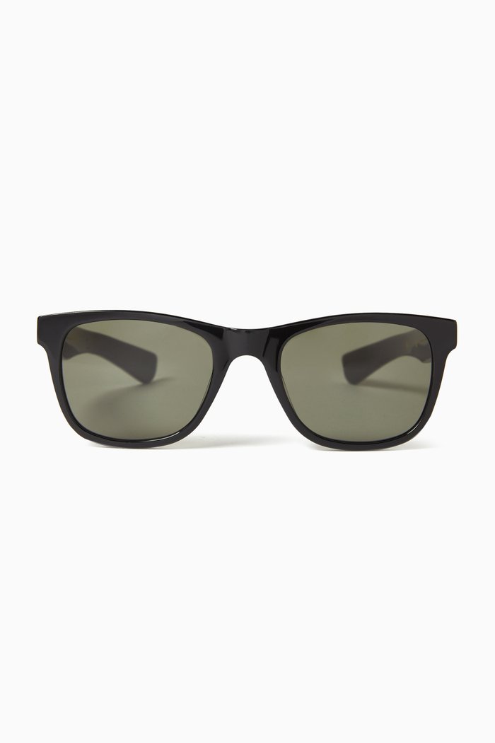 

Square Sunglasses in Recycled Acetate, Black