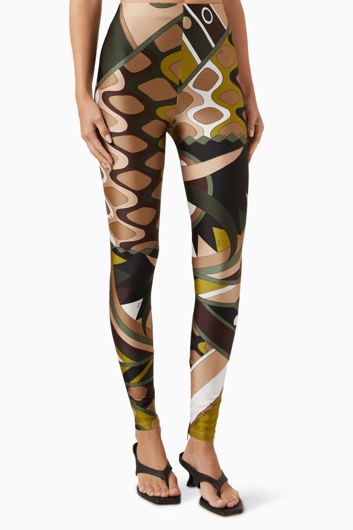 

Vivara-print Leggings, Green
