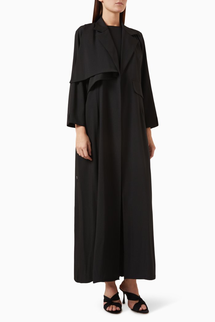 

Couture Abaya in Crepe, Black