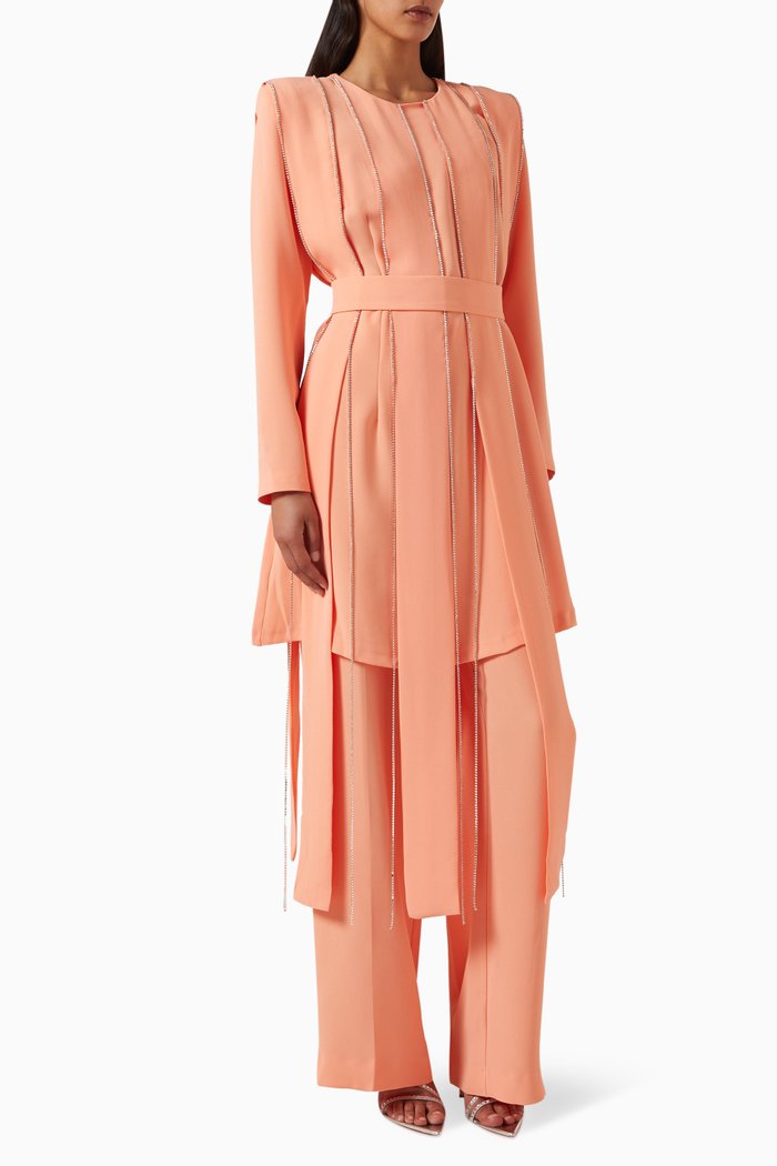 

Tease Top & Pants in Crepe, Orange