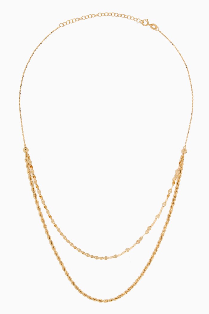 Luxe Layered Necklace in 18kt Gold