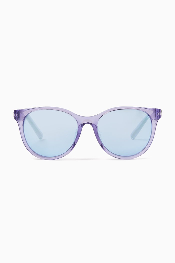 

Round Sunglasses in Acetate, Purple