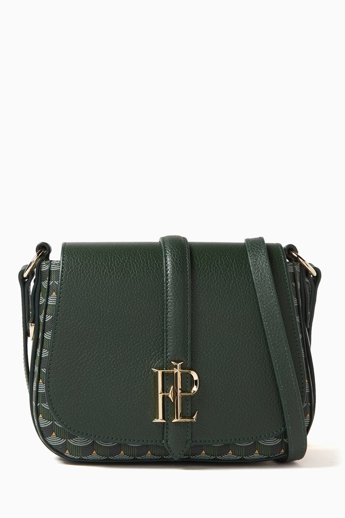 

Bandolier 21 Crossbody Bag in Coated-canvas & Leather, Green
