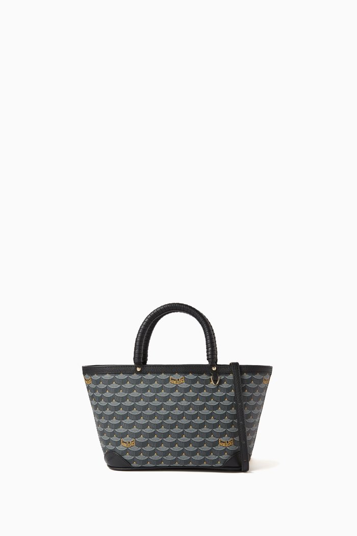 

Daily Battle 19 Tote Bag in Coated-canvas & Leather, Grey