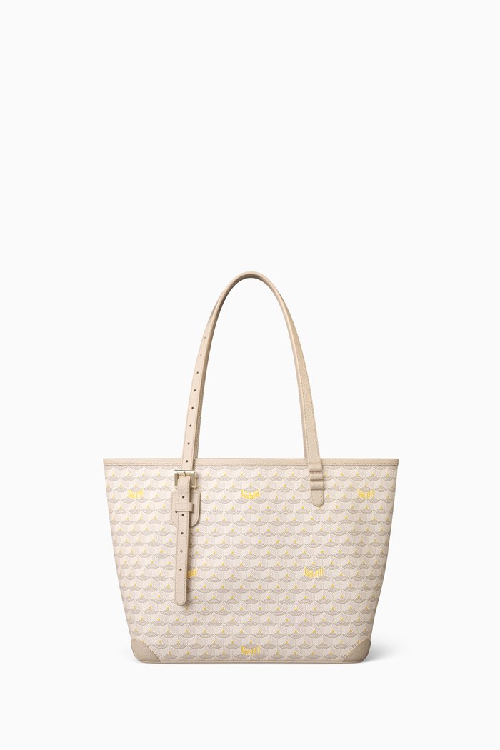

Daily Battle 27 Tote Bag in Coated-canvas & Leather, Neutral