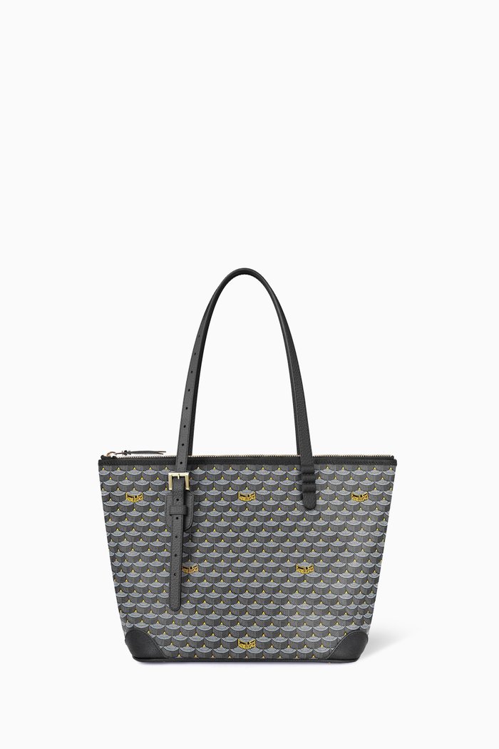 

Daily Battle 27 Tote Bag in Canvas & Leather, Grey