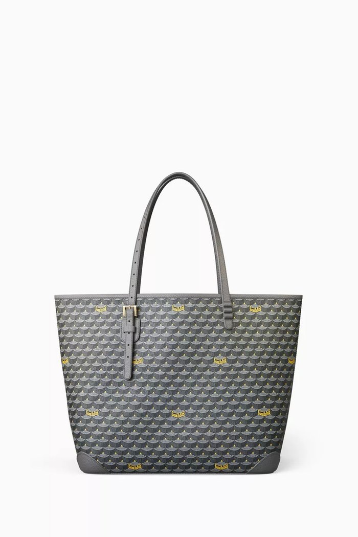 

Daily Battle 35 Tote Bag in Canvas & Leather, Grey