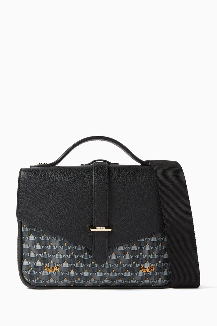 

Express 21 Crossbody Bag in Canvas & Leather, Grey