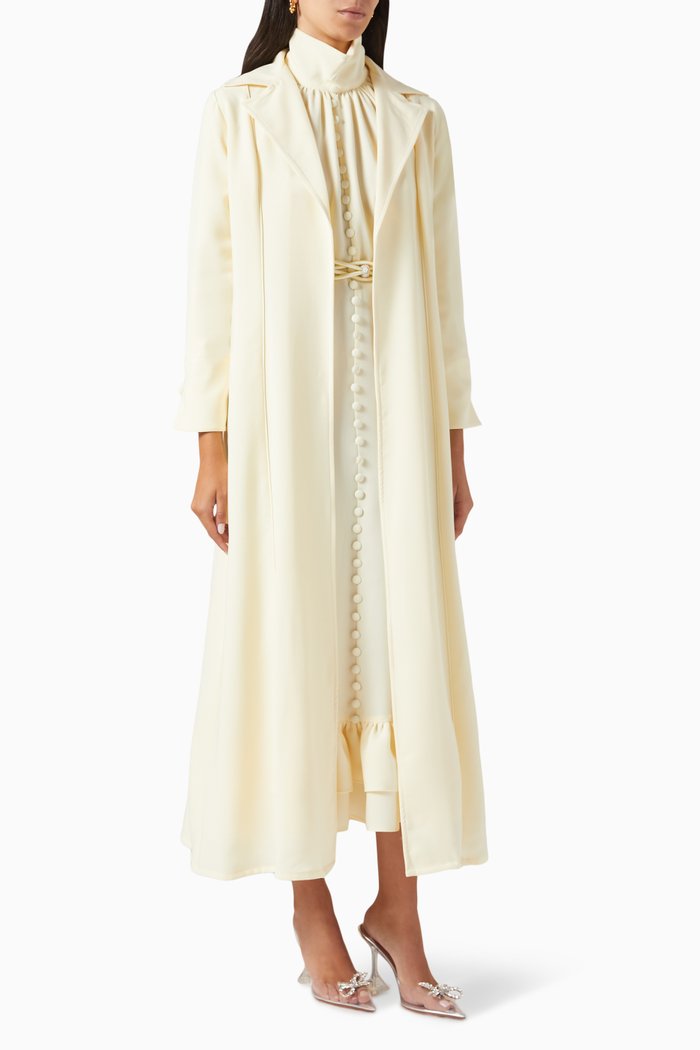 

Button Kaftan & Dress Set, Yellow
