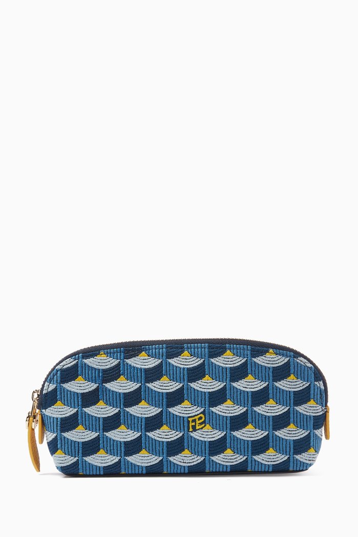 

Beauty Pouch 17 in Saga Jacquard, Blue