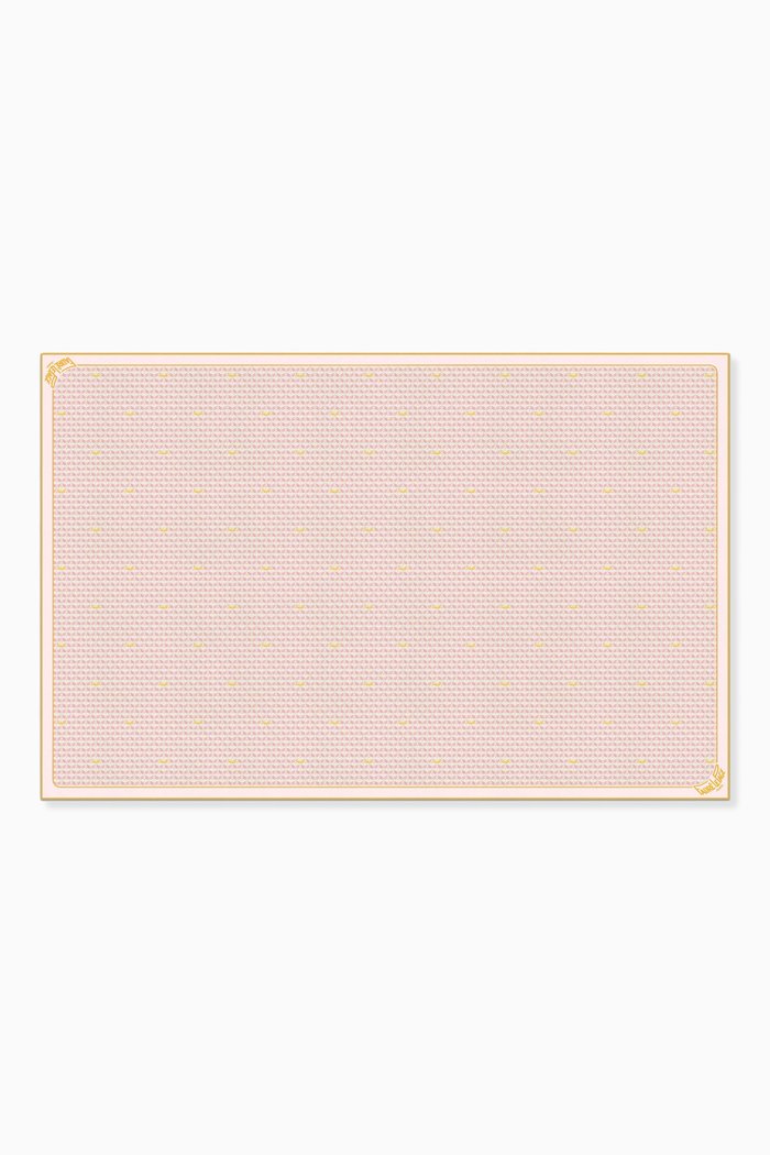 

Scale Motif Sarong in Cotton & Silk, Pink