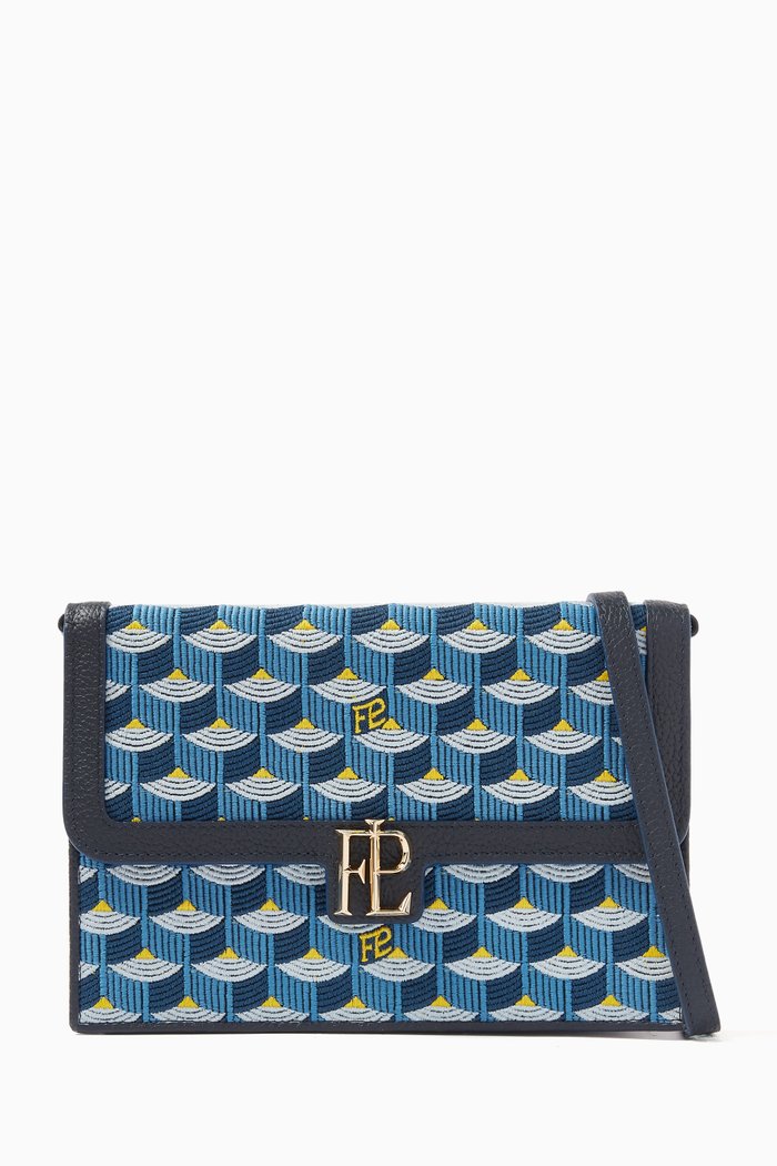 

Ladies First Clutch in Saga Jacquard, Blue