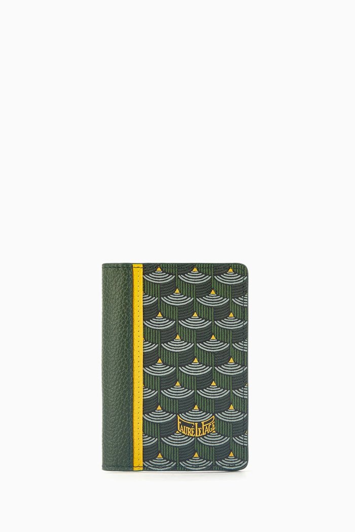 

Standard Pocket Wallet in Coated-canvas & Leather, Green