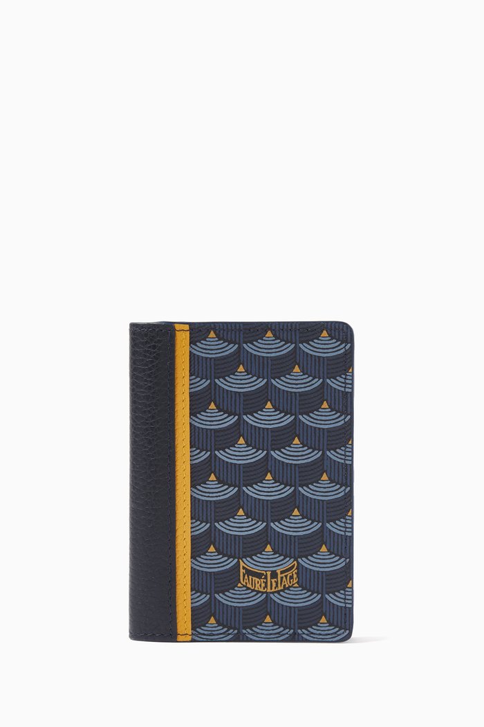 

Standard Pocket Wallet in Coated-canvas & Leather, Blue