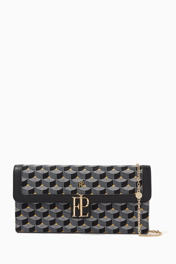 

Good Knight 25 Clutch Bag in Saga Spark Jacquard, Black
