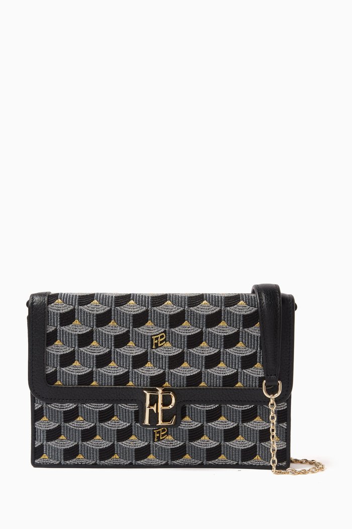 

Ladies First Clutch in Saga Spark Jacquard, Black