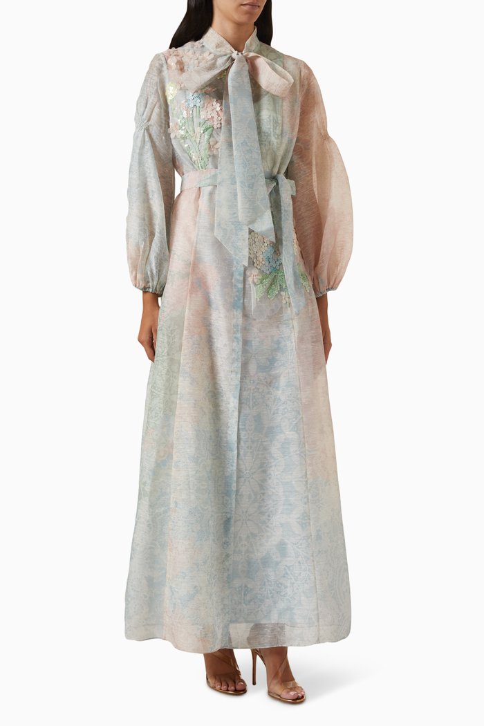 

Maxim-A Sequin-embellished Dress Set in Organza, Multicolour