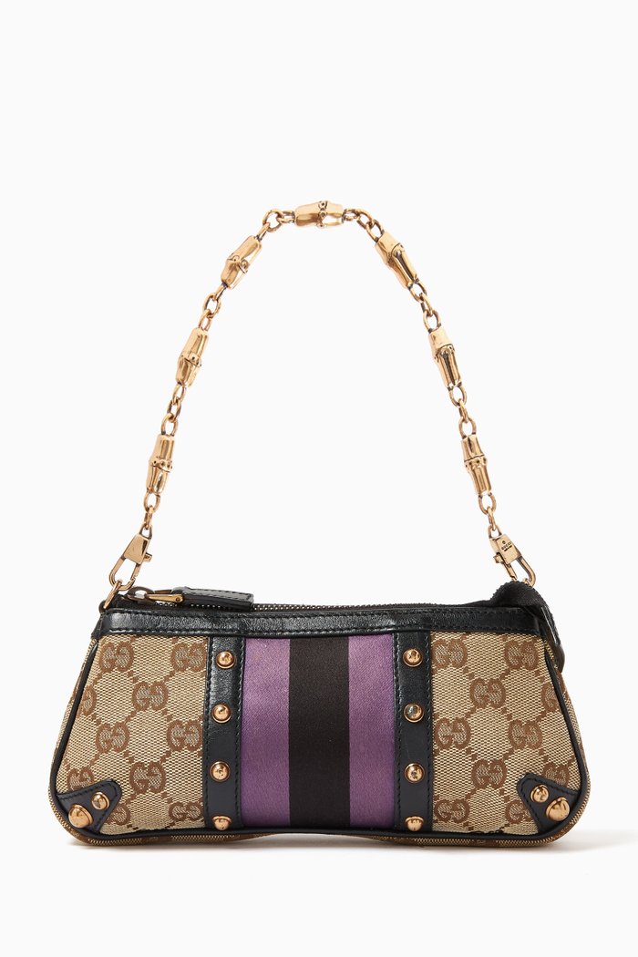 

x Tom Ford Mini GG Shoulder Bag in Canvas, Multicolour