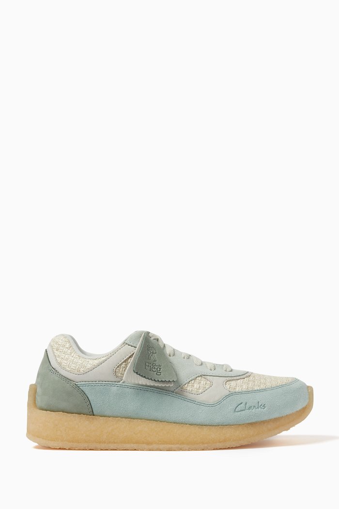

x Clarks Ronnie Fieg St Lockhill Sneakers in Suede, Green