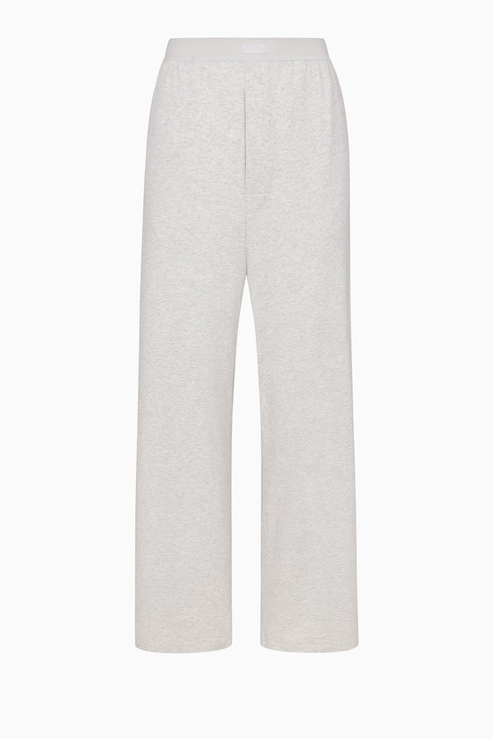 

Boyfriend Loose Pants in Cotton-jersey, Grey